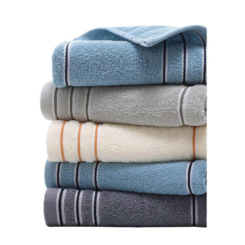 洁丽雅Grace A类纯棉抗菌毛巾新疆长绒棉A类5条装家用成人洗脸巾 7377  